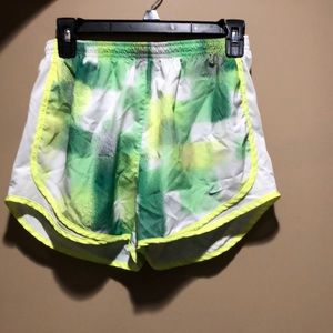 Green and Yellow Nike Dri-Fit shorts!